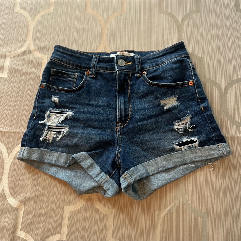 Wax Jeans Dark Wash Jean Shorts - Small